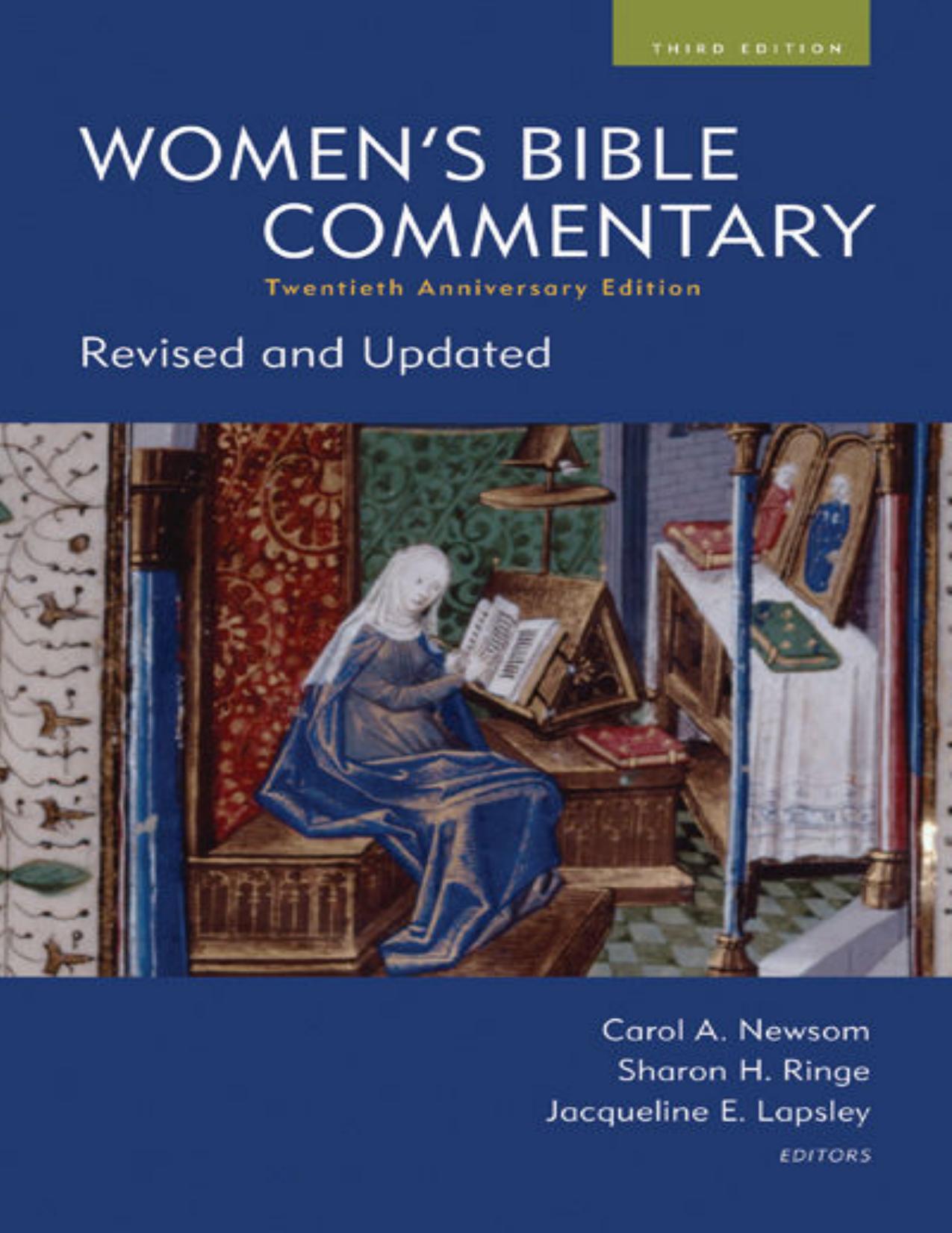 Women s Bible Commentary, Third Edition  by Jacqueline Lapsley, Carol Newsom , Sharon Ringe
