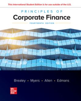 Test Bank for Principles of Corporate Finance 14th Edition by Richard Brealey 