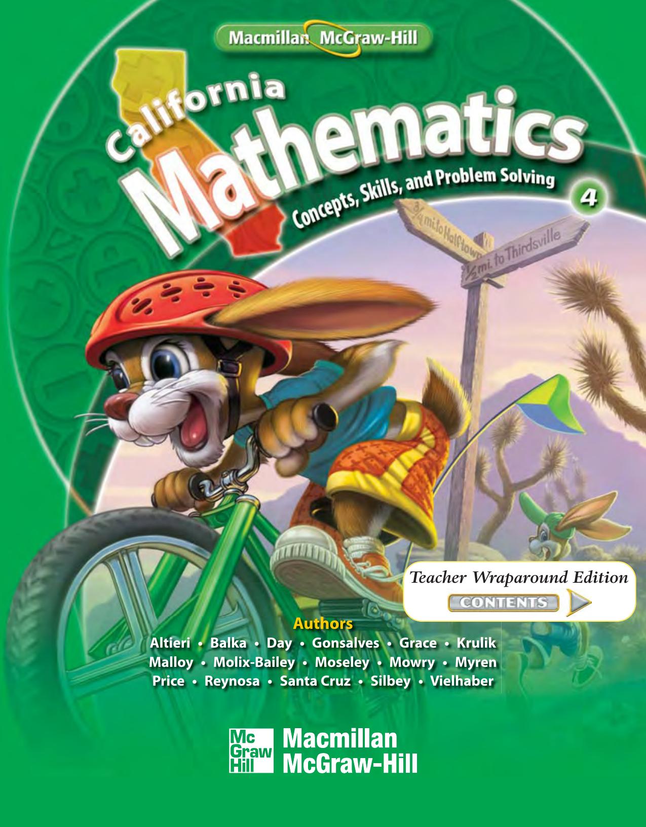 California Mathematics Grade 4 