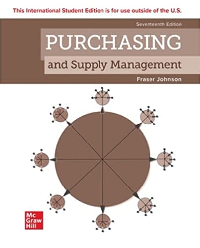 ISE Ebook Purchasing And Supply Management 17th Edition  by P. Fraser Johnson , Anna Flynn 