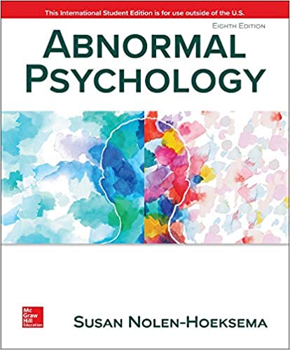 ISE Abnormal Psychology 8th Edition  by Susan Nolen-Hoeksema