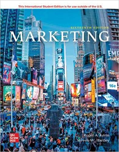 ISE EBook Marketing 16th Edition  by Roger A. Kerin , Steven W. Hartley 