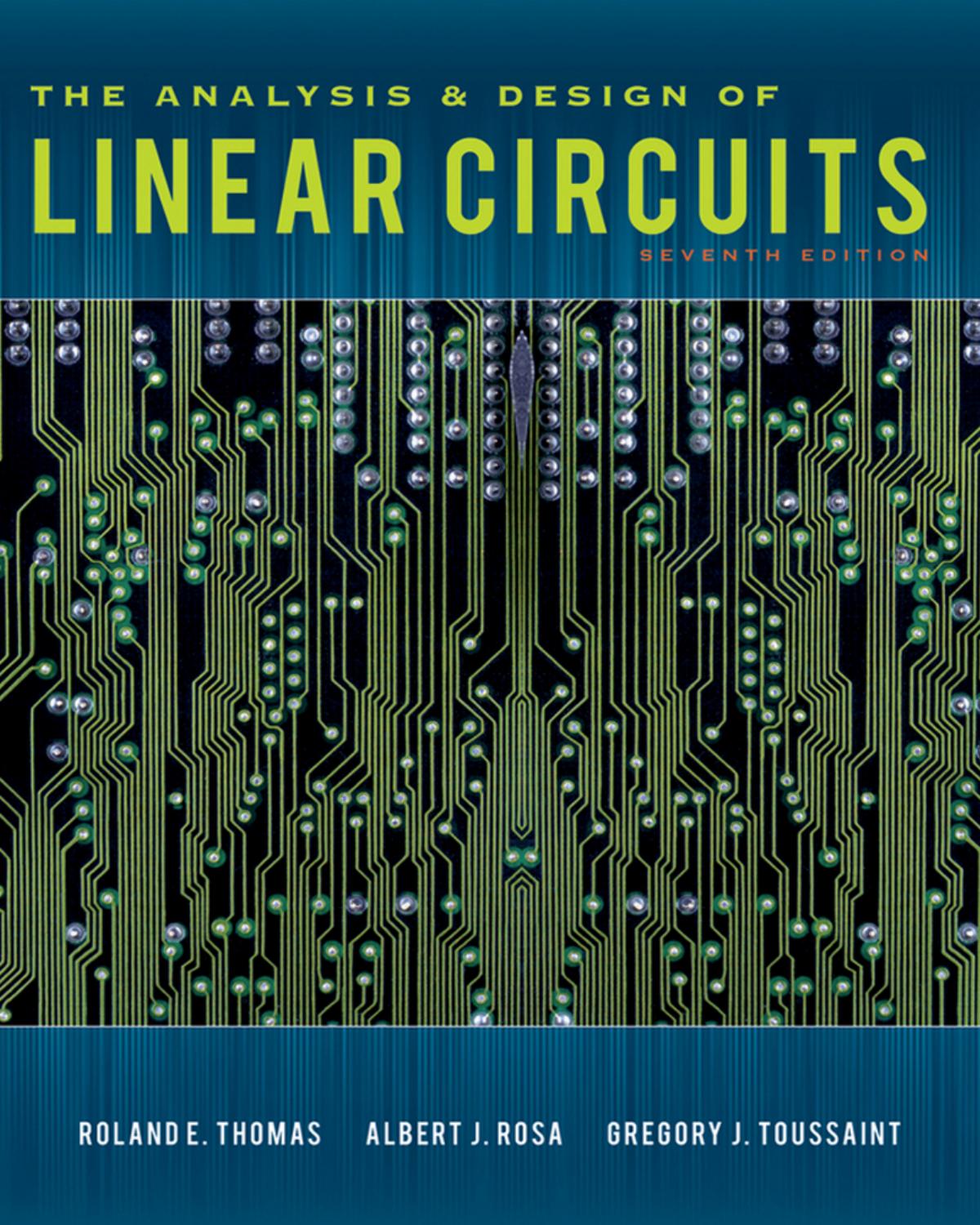 Analysis and Design of Linear Circuits 7th Edition by Roland E. Thomas 