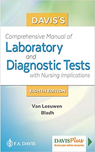 Davis’s Comprehensive Manual of Laboratory and Diagnostic Tests with Nursing Implications (8th Edition) by Anne M. Van Leeuwen, Mickey L. Bladh