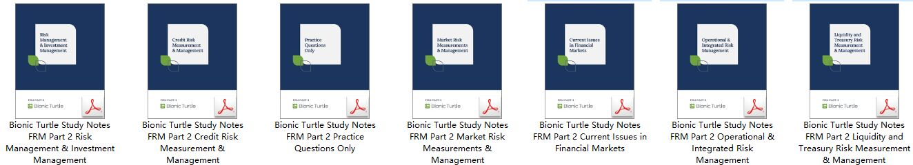 Bionic Turtle Study Notes FRM Part 2, 7 Books Set 2023 - Ebook345-Store