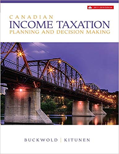 Canadian Income Taxation 2017-2018  by William Buckwold ,‎ Joan Kitunen 
