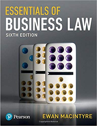 Essentials of business law 6th Edition  by Ewan MacIntyre 