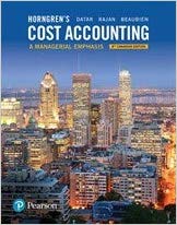 Horngren's Cost accounting a Managerial Emphasis 8th Canadian Edition  by Srikant M. Datar , Madhav V. Rajan , Louis Beaubien 
