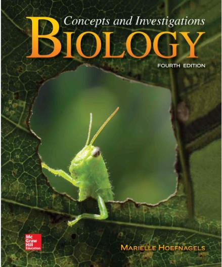 Test Bank for Biology Concepts and Investigations 4th Edition by Mariëlle Hoefnagels 