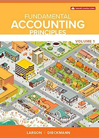 Test Bank for Fundamental Accounting Principles Volume1, 16th Canadian Edition by Kermit Larson , Heidi Dieckmann 