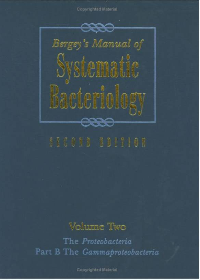  Bergey's Manual of Systematic Bacteriology Volume 2 part B