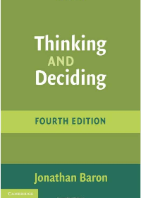  Thinking and Deciding 4th Edition