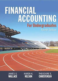 Financial Accounting for Undergraduates, 4th Edition by James Wallace, Karen Nelson, Theodore Christensen