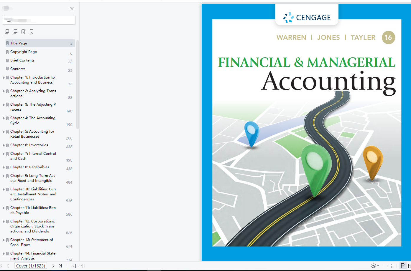 Financial and Managerial Accounting 16th Edition by Carl S. Warren ...