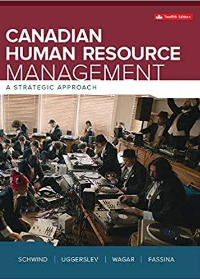 Canadian Human Resource Management, 12th Canadian Edition by Hermann Schwind , Krista Uggerslev , Terry Wagar