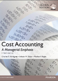  Cost Accounting, Global Edition 15th Edition