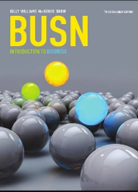 Test Bank for BUSN - Introduction to Business, 3rd Canadian Edition by Williams, MacKenzie, Snow Kelly 