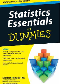  Statistics Essentials For Dummies 1st Edition