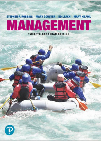 Test Bank for Management, 12th Canadian Edition by Stephen P. Robbins , Mary Coulter , Ed Leach , Mary Kilfoil 