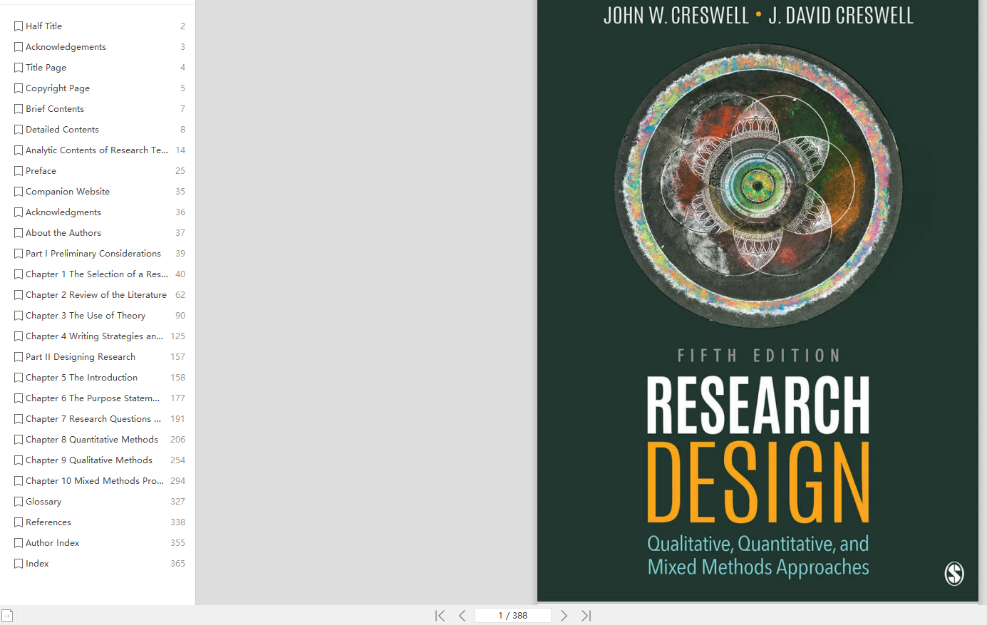 research design qualitative & quantitative approaches creswell 1994