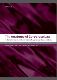  The Anatomy of Corporate Law: A Comparative and Functional Approach 2nd Edition