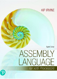 Assembly Language for x86 Processors 8th Edition by Kip R. Irvine