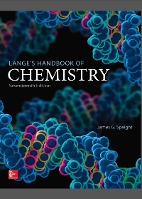 Langes Handbook of Chemistry 17th Edition by James Speight