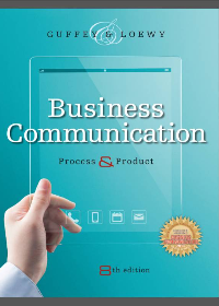 Test Bank for Business Communication Process and Product 8th Edition