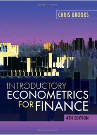Test Bank for Introductory Econometrics for Finance 4th Edition by Chris Brooks   