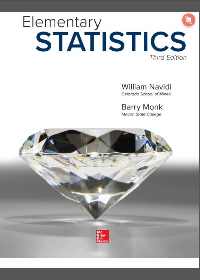 Elementary Statistics by William Cyrus Navidi, Barry J Monk