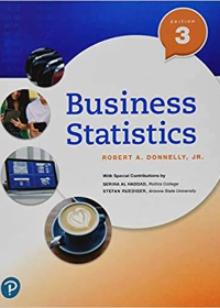 Test Bank for Business Statistics, 3rd Edition by Robert A. Donnelly