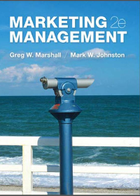 Test Bank for Marketing Management 2nd Edition by Greg Marshall