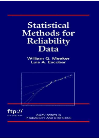  Statistical Methods for Reliability Data 1st Edition