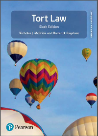 Tort Law 6th Edition by Nicholas J. McBride, Roderick Bagshaw
