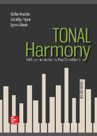 Tonal Harmony 8th Edition by Stefan Kostka, Dorothy Payne, Byron Almén