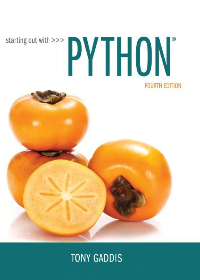 Starting Out with Python, 4th Edition by Tony Gaddis