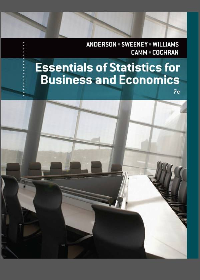 Test Bank for Essentials of Statistics for Business and Economics 7th Edition by David R. Anderson