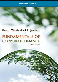 Test Bank for Fundamentals of Corporate Finance Standard Edition 10th Edition
