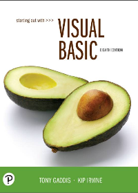 Starting Out With Visual Basic (8th Edition) by Tony Gaddis, Kip R. Irvine