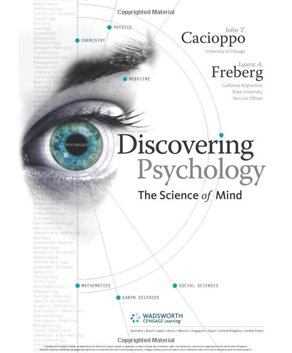  Discovering Psychology The Science of Mind 1st Edition
