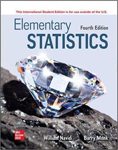 ISE Elementary Statistics (ISE HED STATISTICS) 4th edition by William Navidi , Barry Monk 