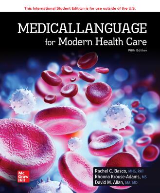 Medical Language for Modern Health Care 5th Edition by Rachel Basco ...