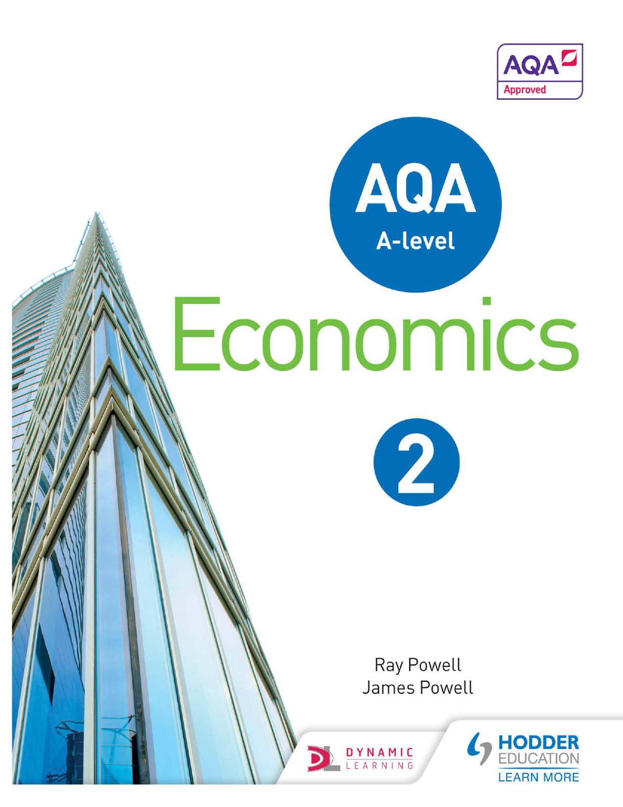AQA A-level Economics Book 2  by Ray Powell , James Powell