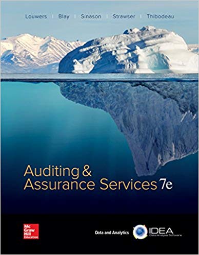 Test Bank for Auditing and Assurance Services 7th edition by Louwers, Blay, Sinason, Strawser