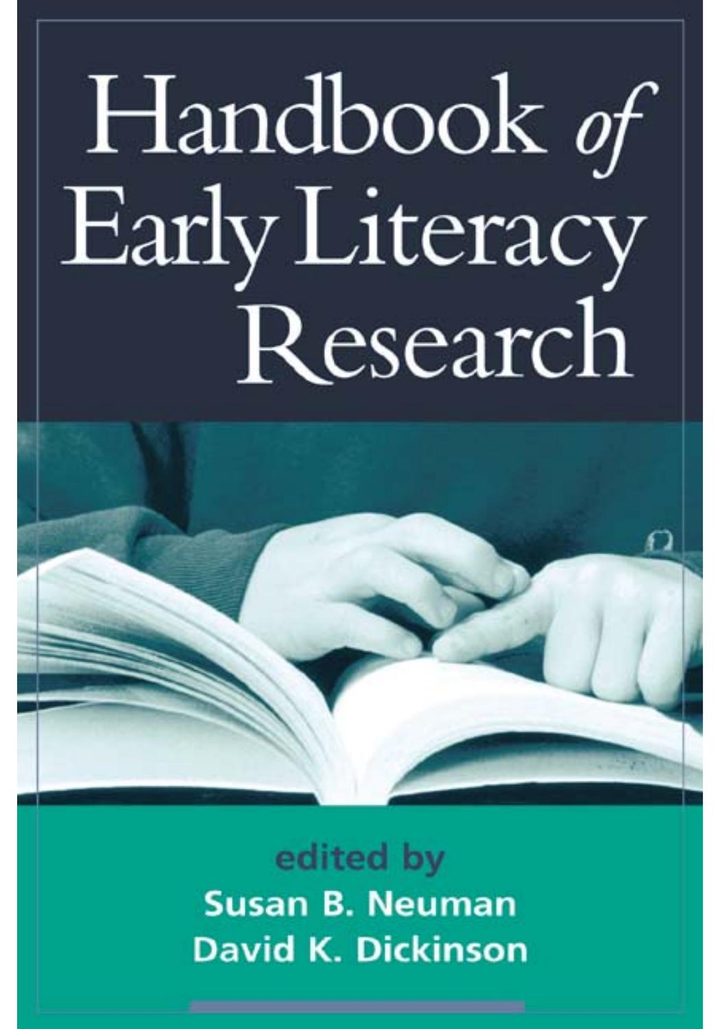 Handbook of Early Literacy Research - Edited by Susan B. Neuman  , David K. Dickinson  
