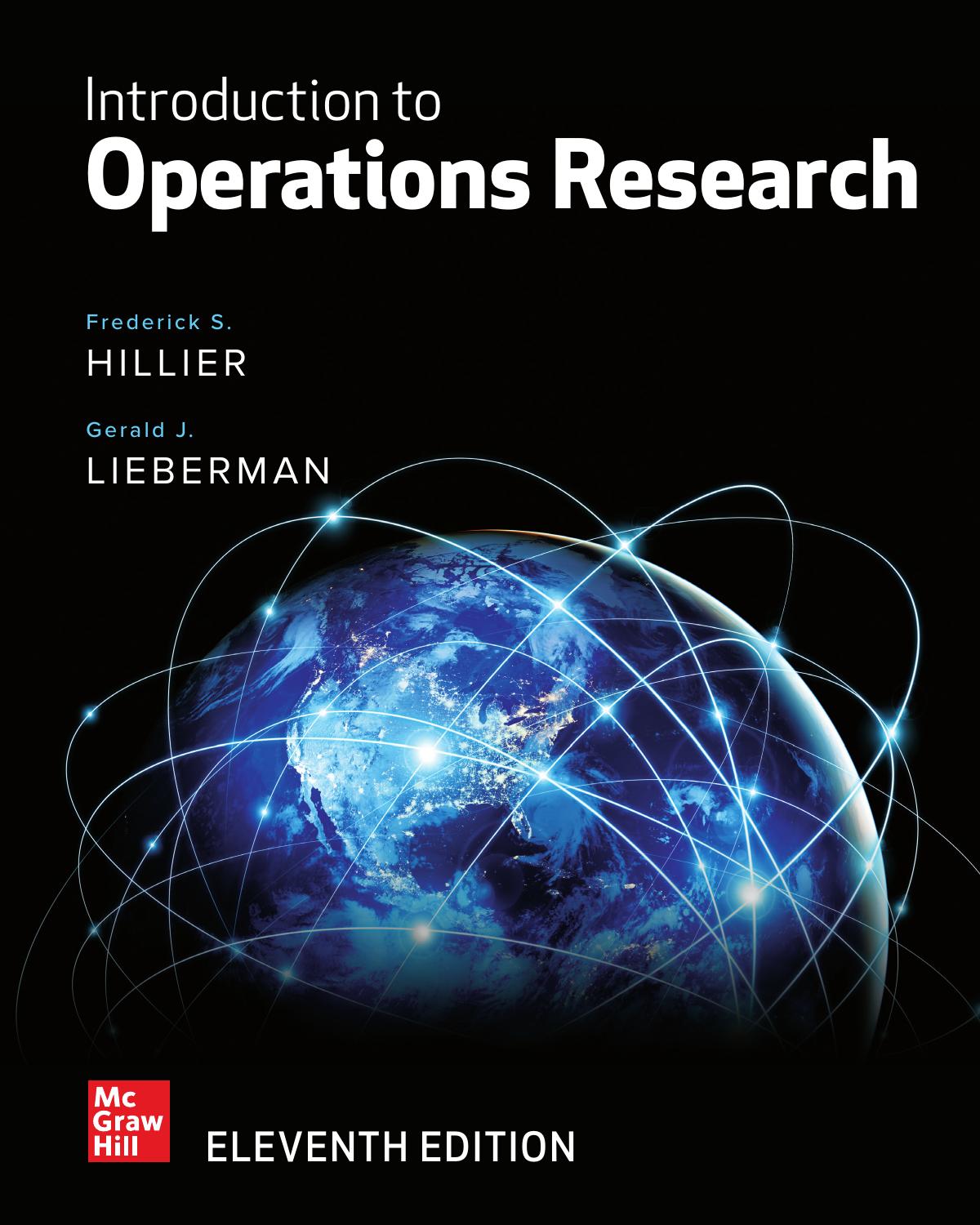 Test Bank for Introduction to Operations Research Eleventh Edition by Frederick S. Hillier, Gerald J. Lieberman