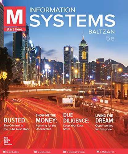 Test Bank for M: Information Systems by Paige Baltzan 