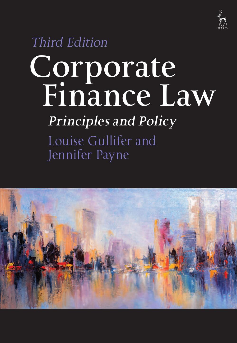 Corporate Finance Law Principles and Policy 3rd Edition