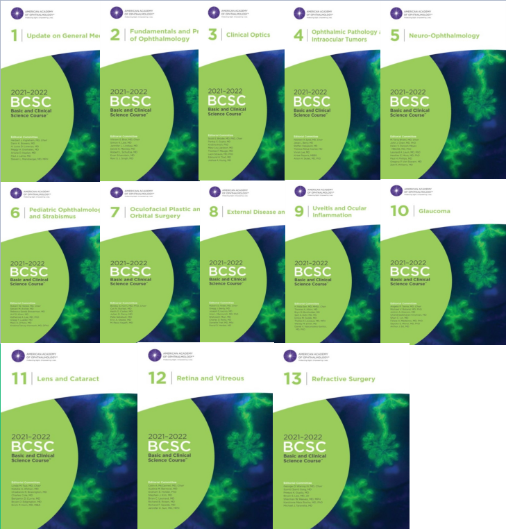 2021-2022 AAO Basic and Clinical Science Course, Ophthalmology All 13 Volumes by Bobby S. Korn