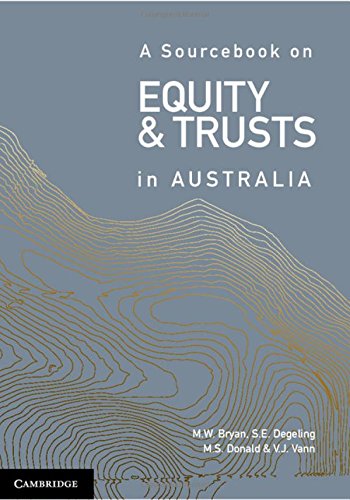 (DK PDF)A Sourcebook on Equity and Trusts in Australia by  Michael Bryan , Simone Degeling
